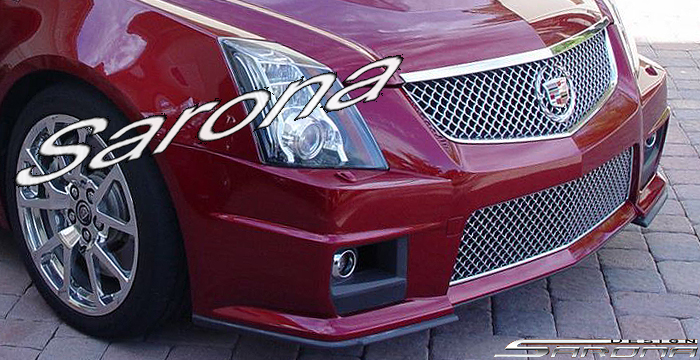 Custom Cadillac CTS  Sedan Front Bumper (2008 - 2013) - $990.00 (Part #CD-014-FB)